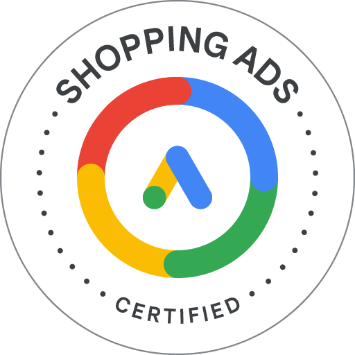 Badge for credential AI-Powered Shopping ads Certification issued to Emir Corovic on July 20, 2024